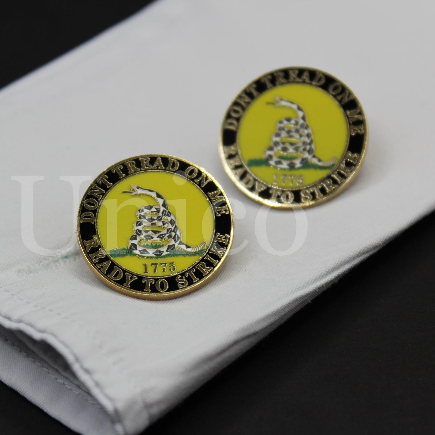 Dont Tread On Me Ready to Srike 1775 Cufflinks