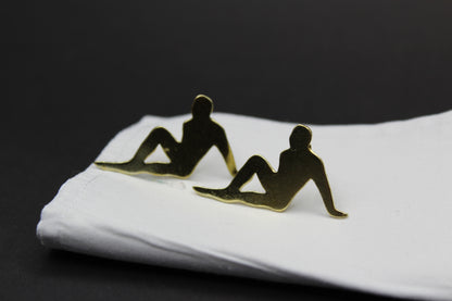 Mudflap Man Right Cufflinks