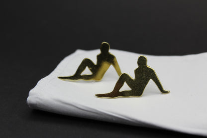 Mudflap Man Right Cufflinks