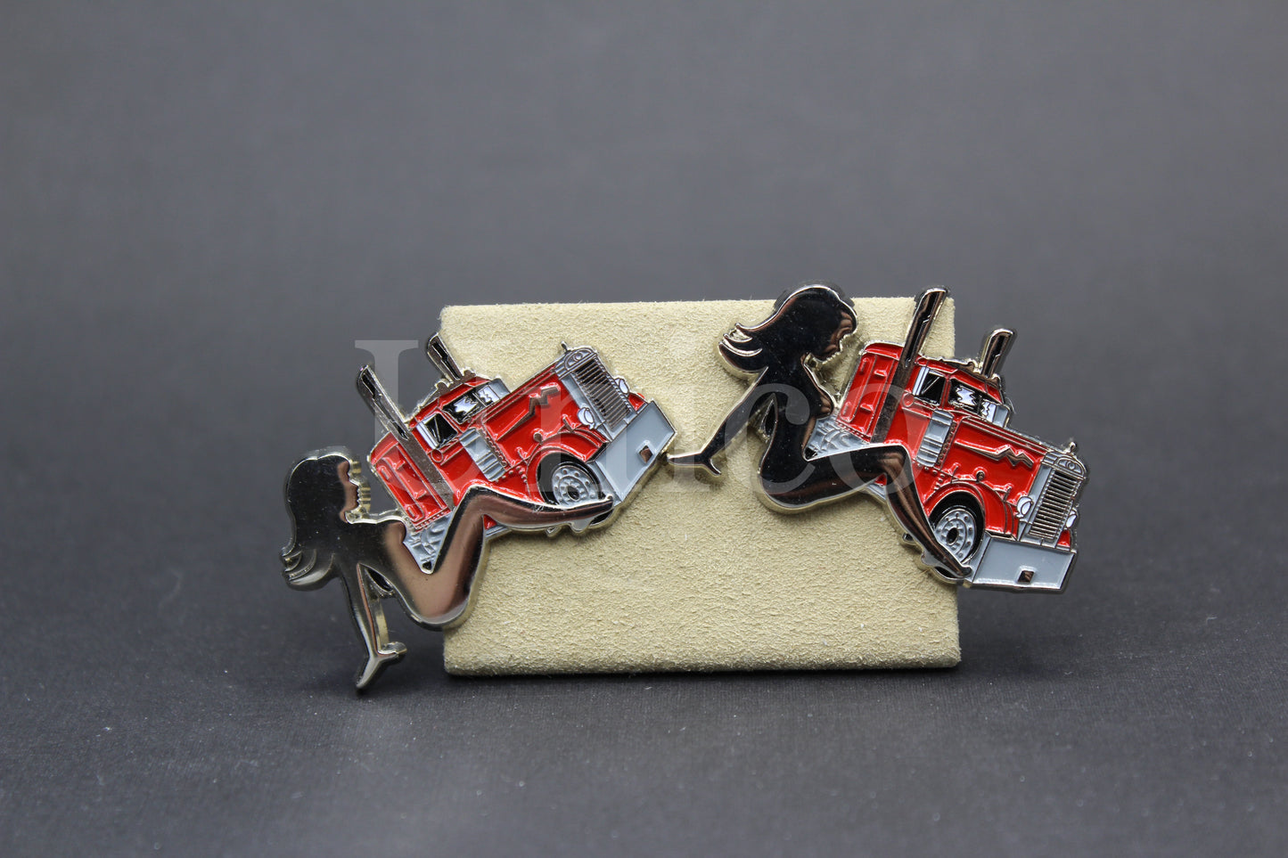 Truck and Lady Cufflinks