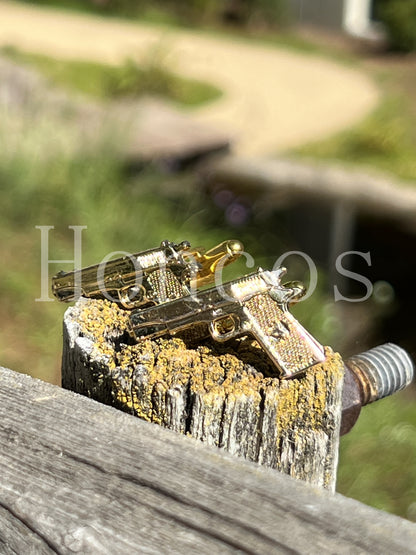 Handguns .45 Caliber Pistol Cufflinks