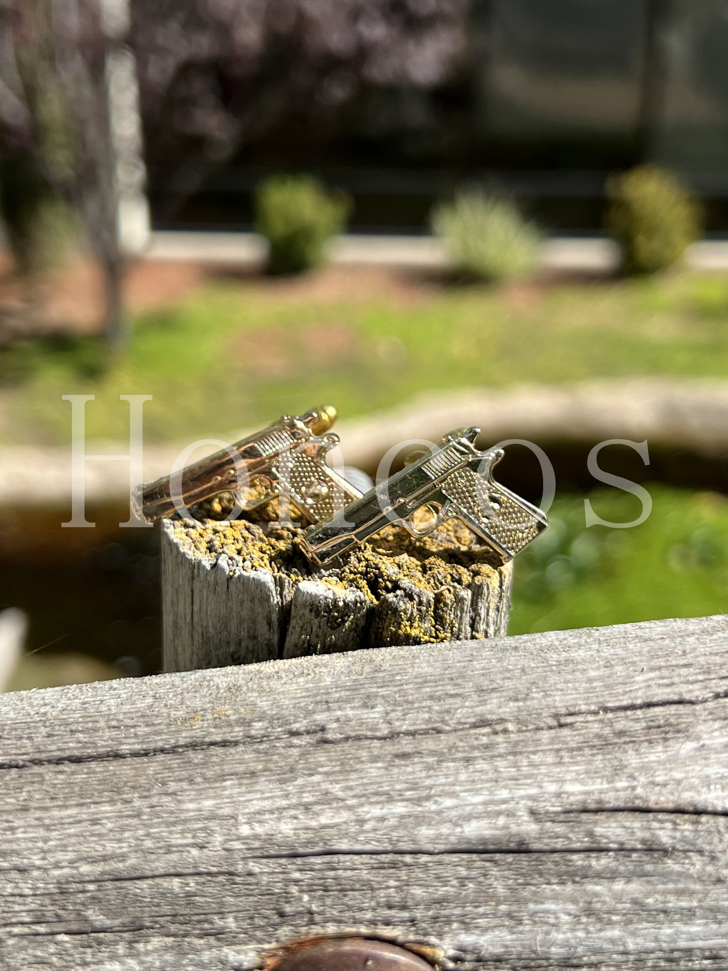 Handguns .45 Caliber Pistol Cufflinks