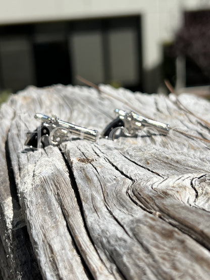 Handguns .45 Revolver Cufflinks