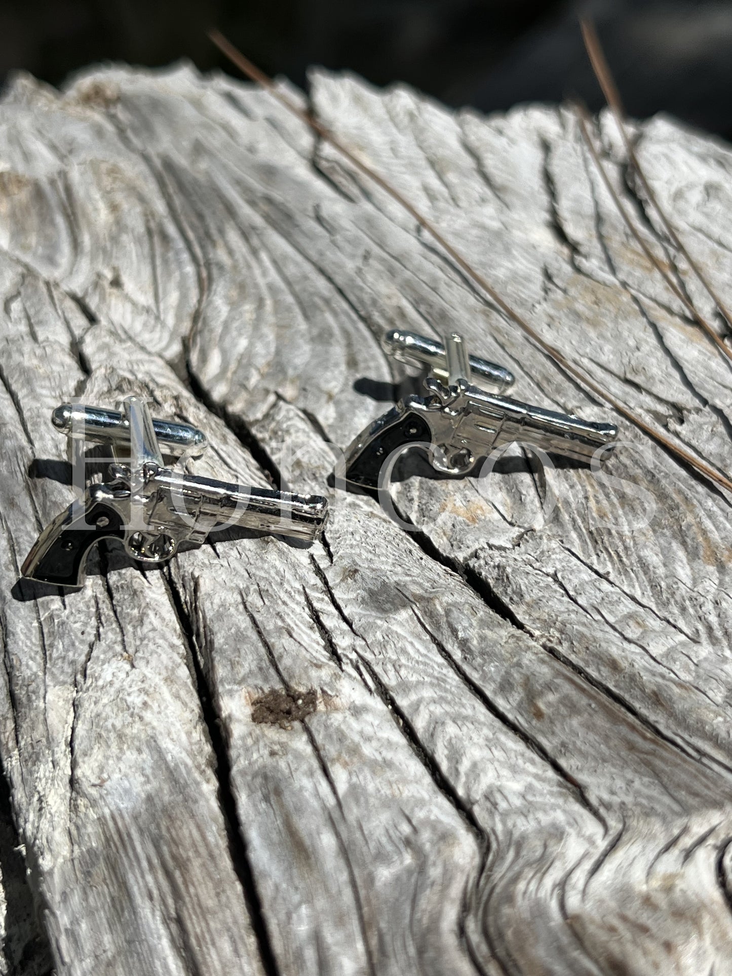 Handguns .45 Revolver Cufflinks