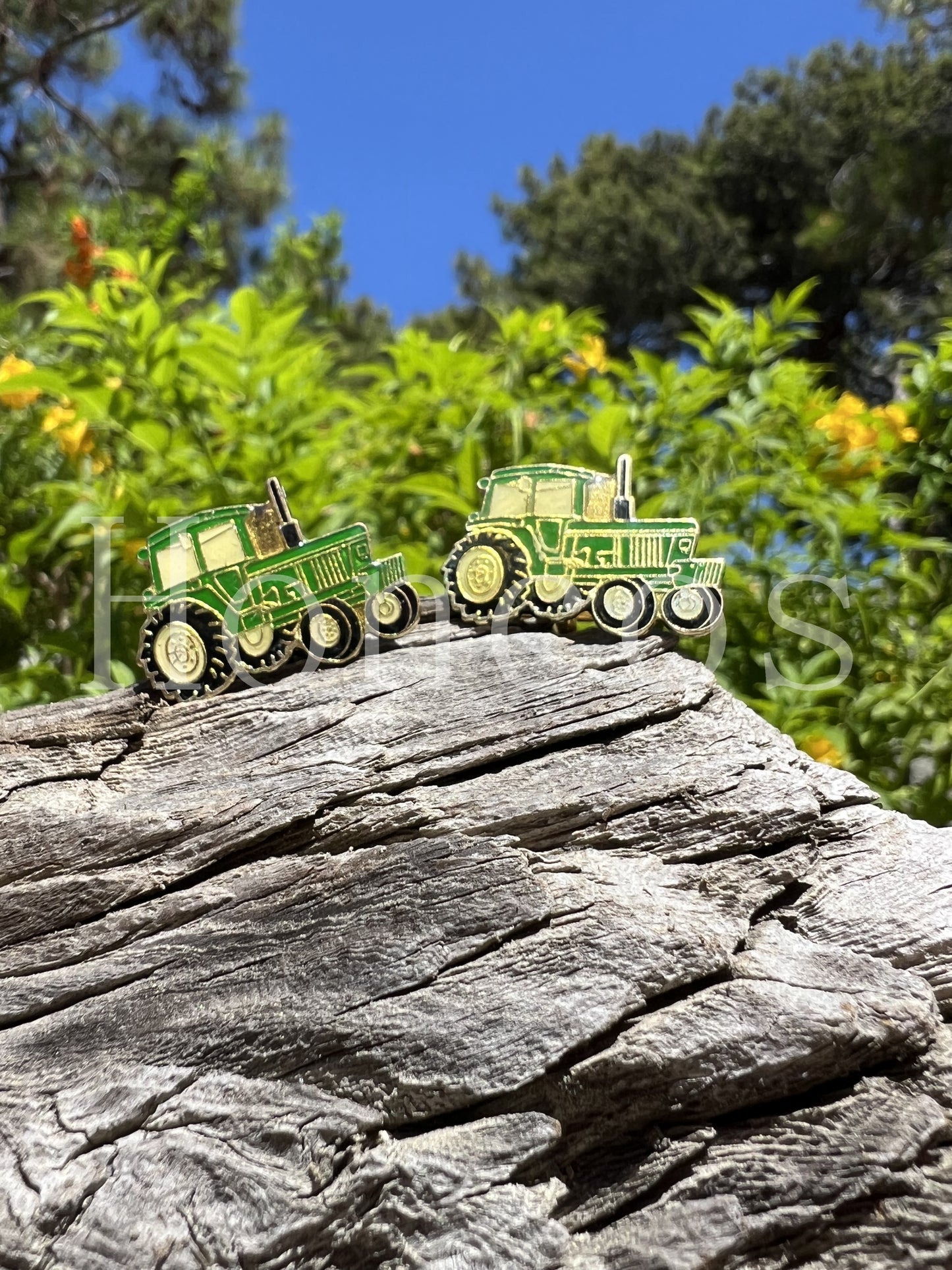 Tractor Bulldozer Cufflinks