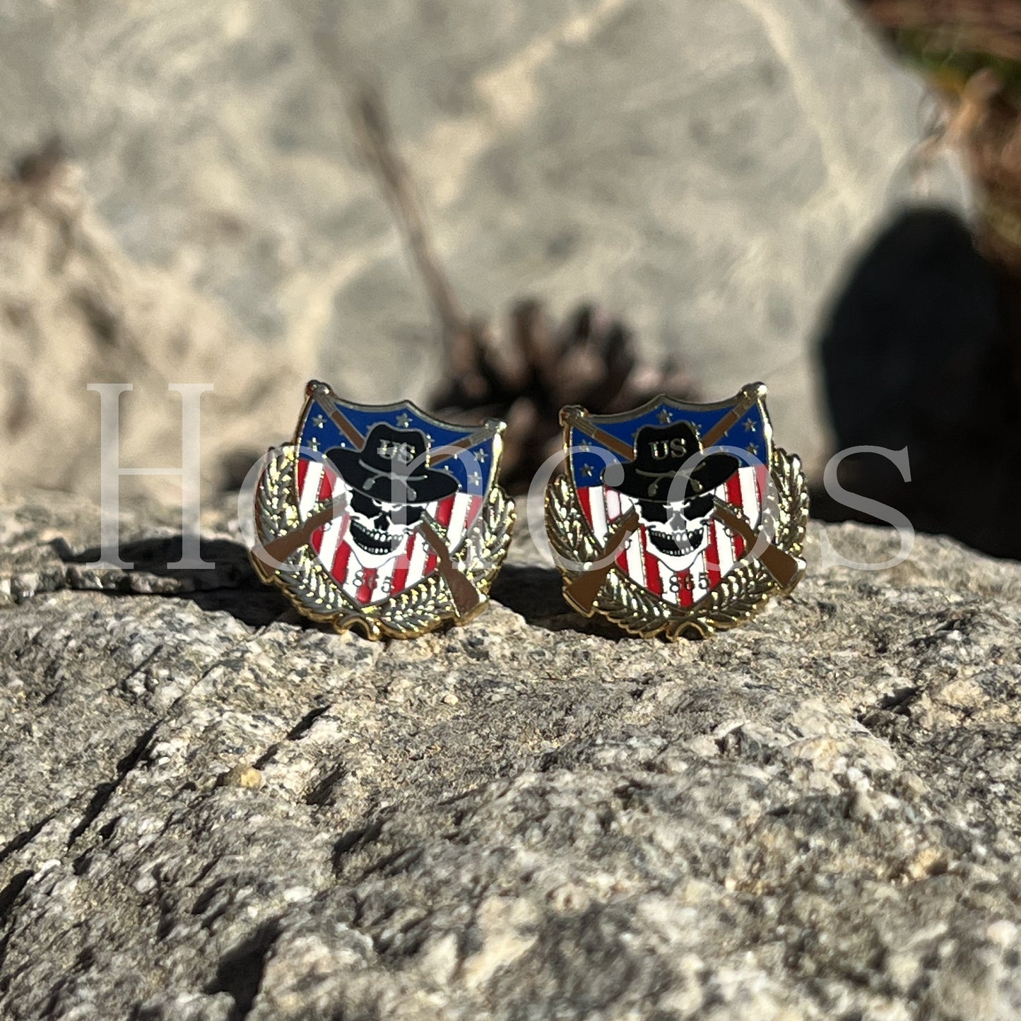 Skull US Cavalry Cufflinks