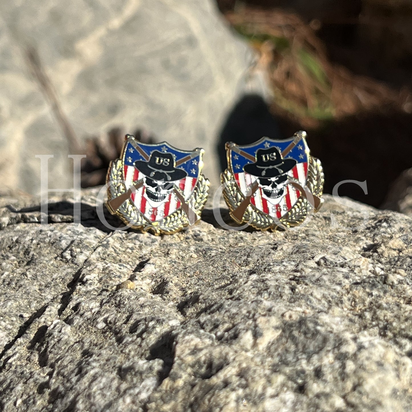 Skull US Cavalry Cufflinks