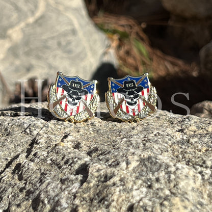 Skull US Cavalry Cufflinks