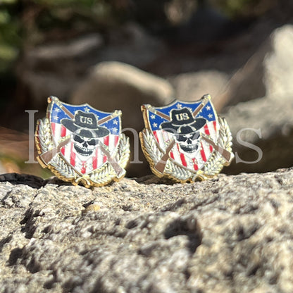 Skull US Cavalry Cufflinks