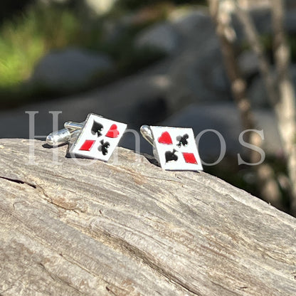 Card All Suits Cufflinks