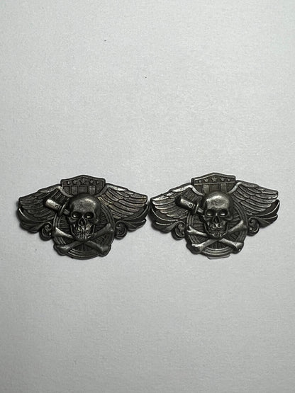 Skull Knife Wing Cufflinks