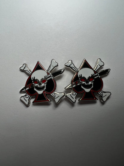 Death Spade Skull Cufflinks