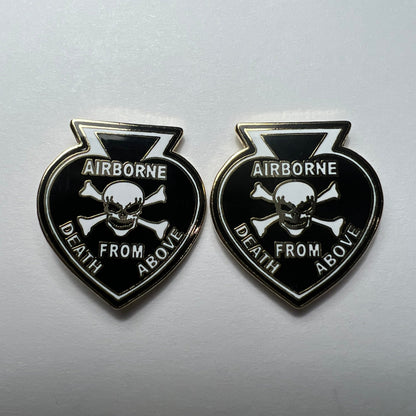 Death From Above Airborne From Skull Cufflinks