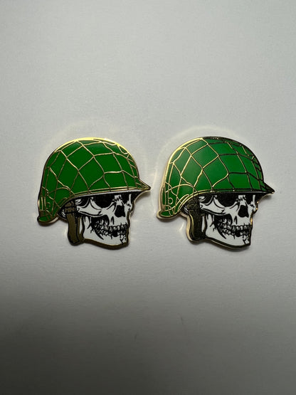 Skull Paratrooper Helmet Cufflinks