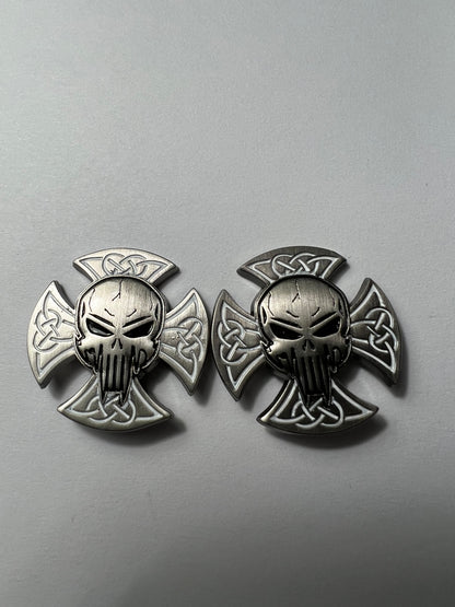 Skull Iron Cross Cufflinks