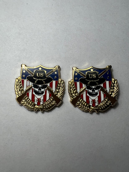 Skull US Cavalry Cufflinks