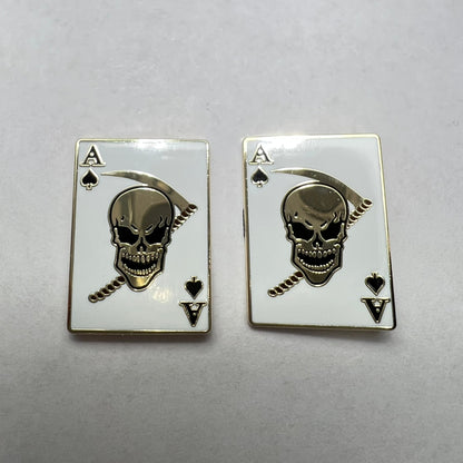 Skull Death Ace Spade Cufflinks