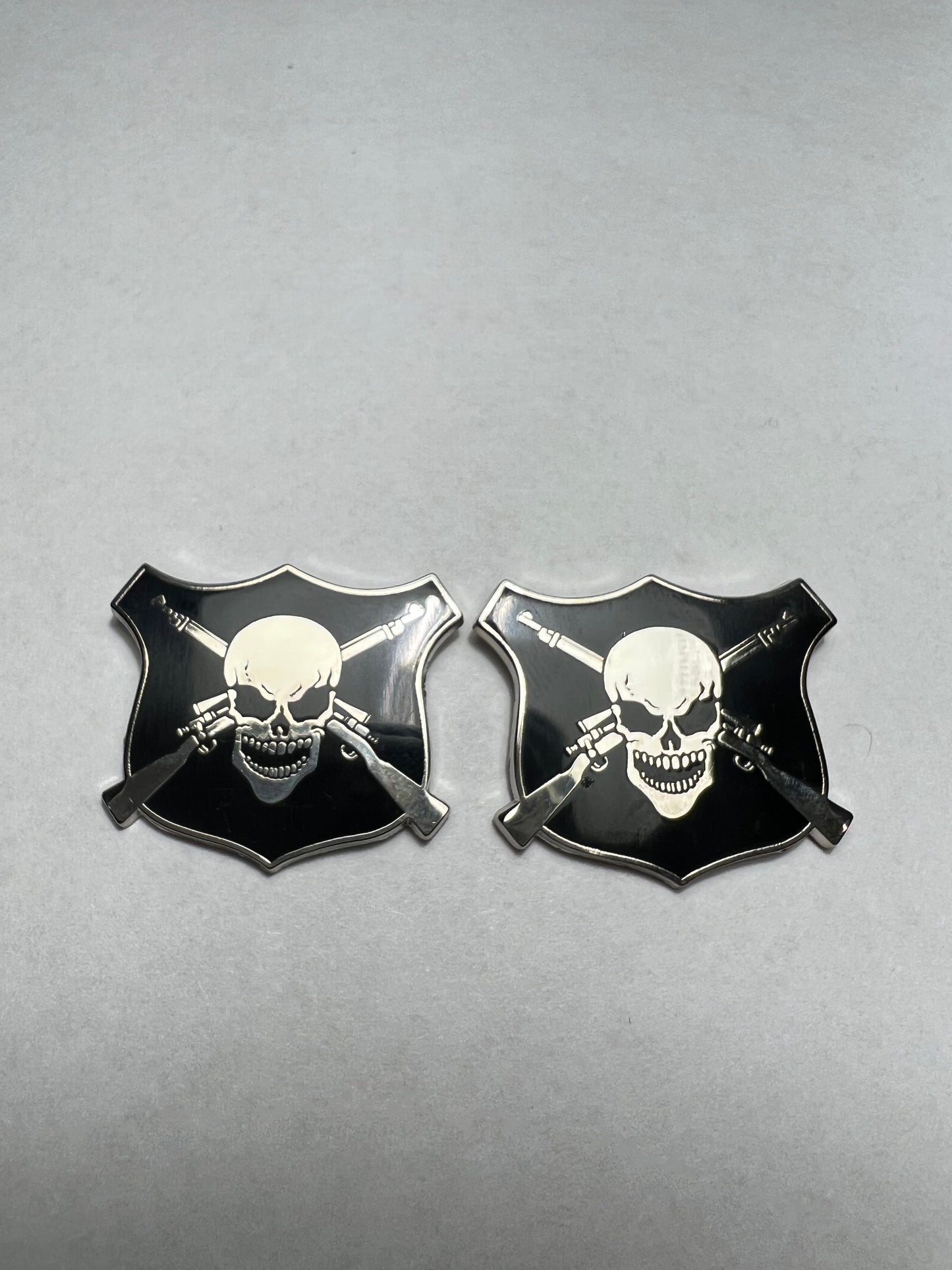 Skull Sniper Badge Cufflinks