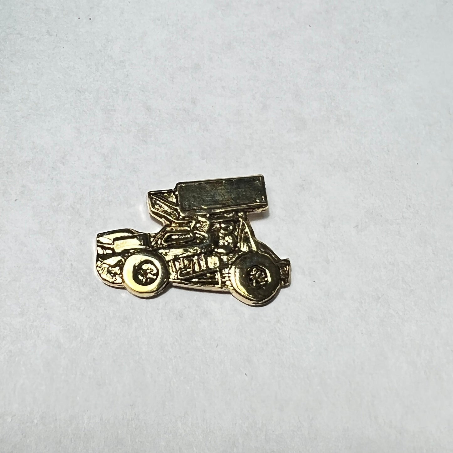 Gold Sprint Car Cufflinks