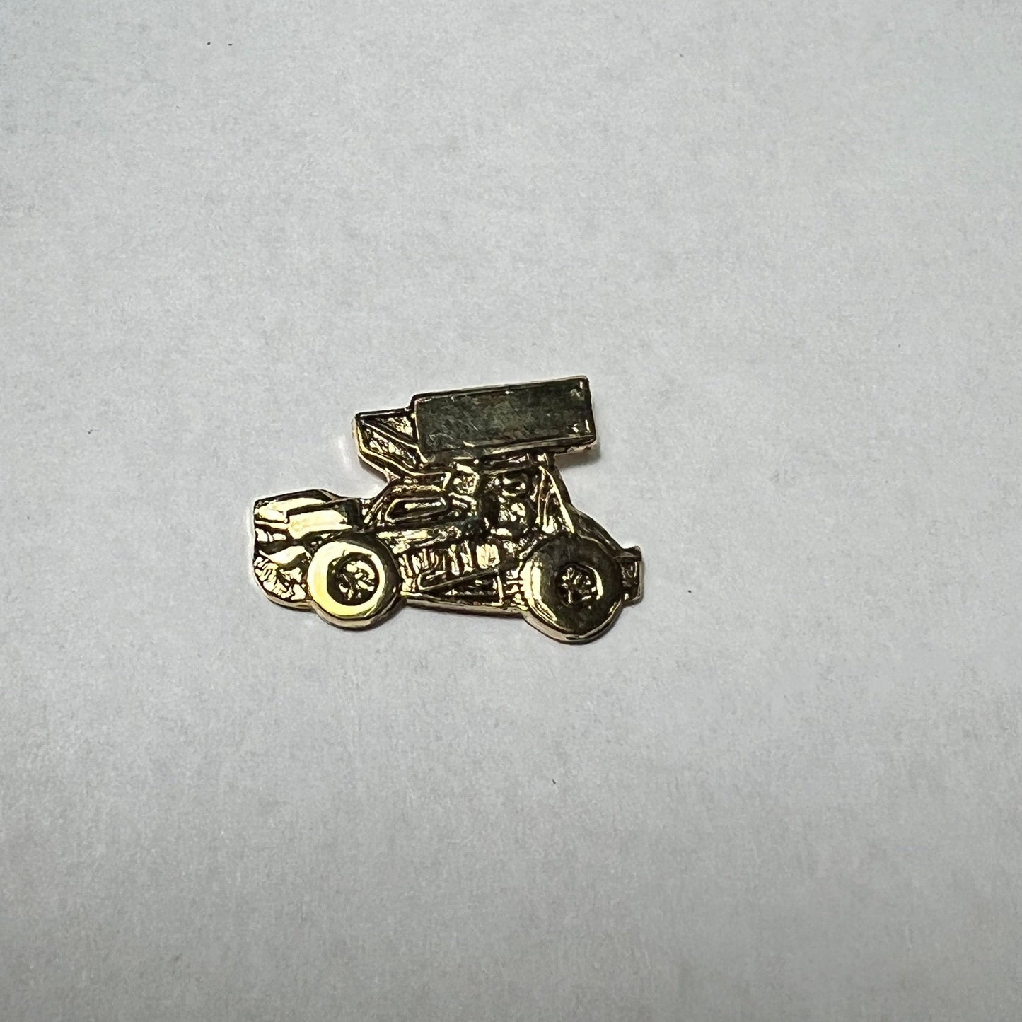 Gold Sprint Car Cufflinks