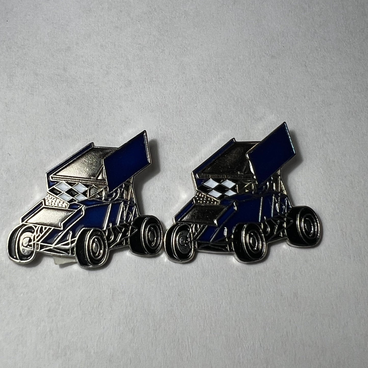 Blue Sprint Car Wing Cufflinks