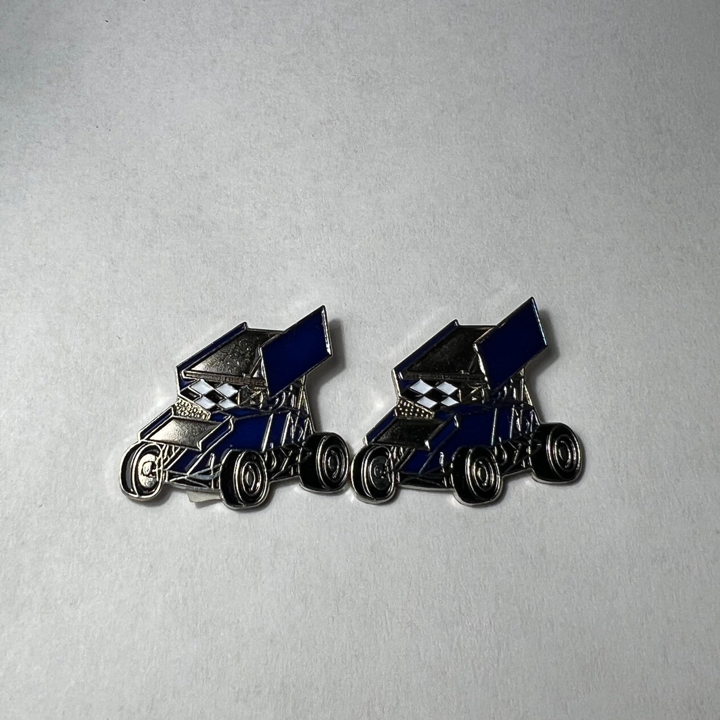 Blue Sprint Car Wing Cufflinks