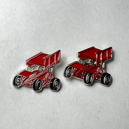 Red Sprint Car Wing Cufflinks