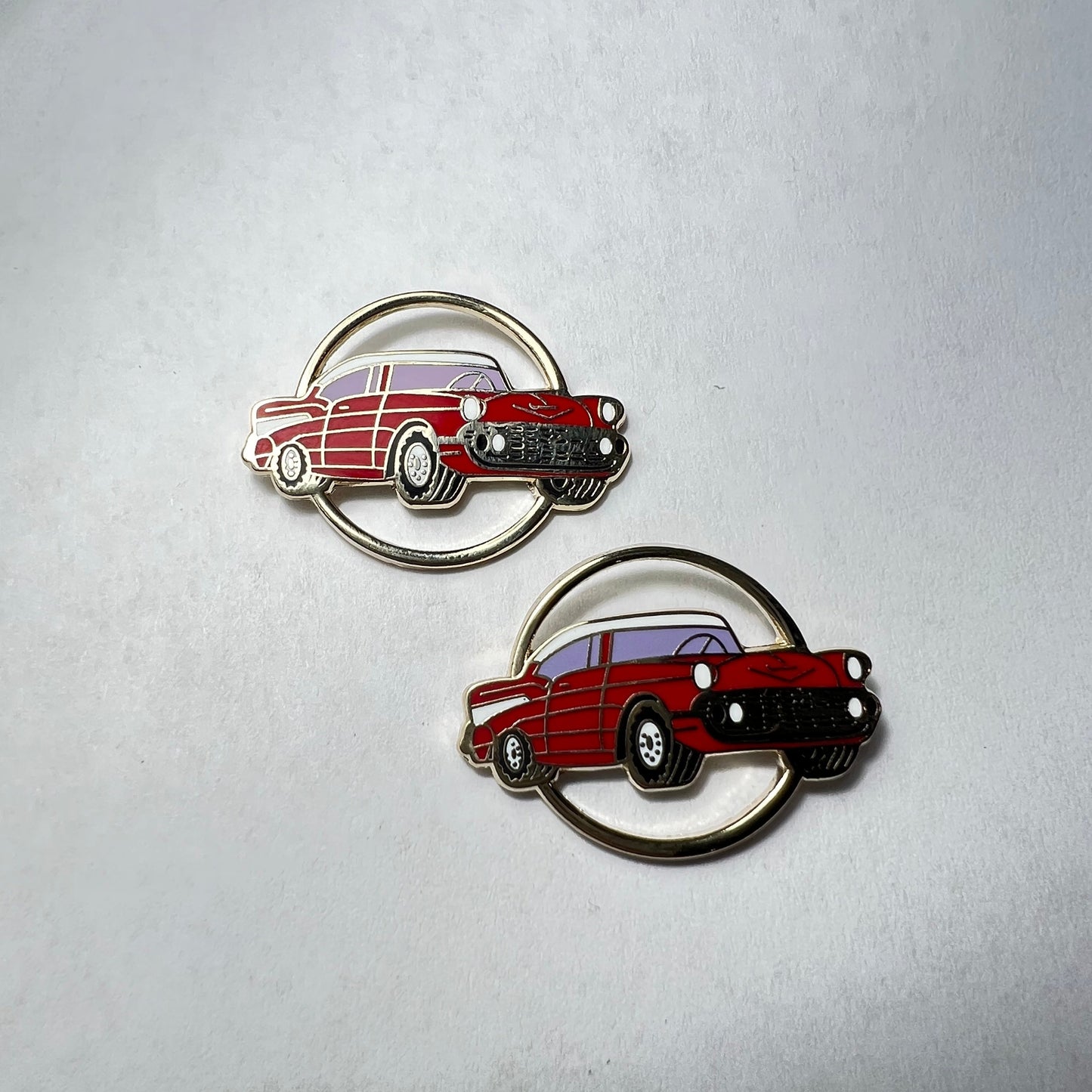 1957 Chevrolet Coupe Circle Cufflinks