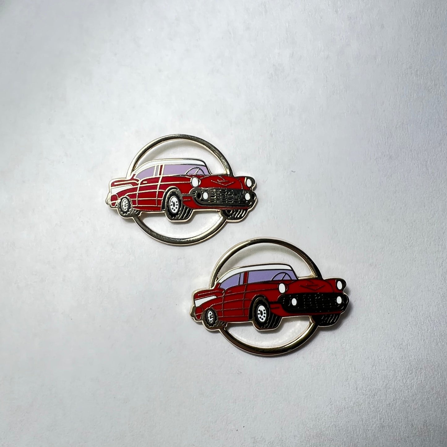 1957 Chevrolet Coupe Circle Cufflinks