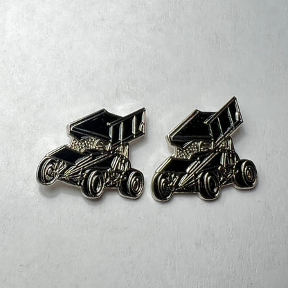 Black Sprint Car Wing Cufflinks